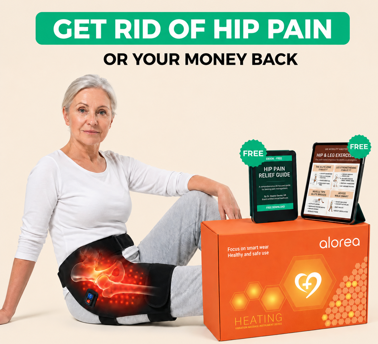 Alorea HipCore | Red Light Therapy Device