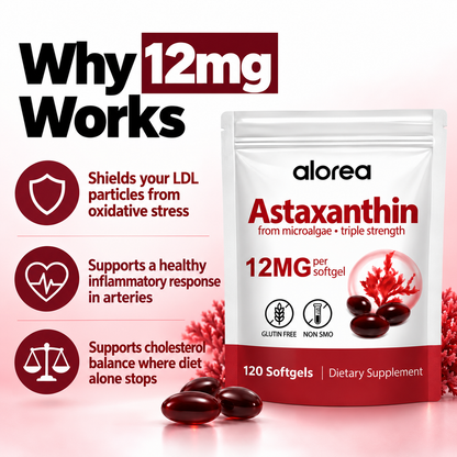 Alorea | Astaxanthin 12mg LDL Regulator