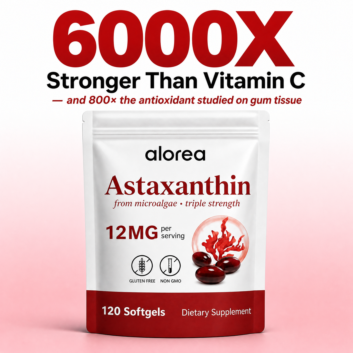 Alorea Astaxanthin 12mg Gum Health